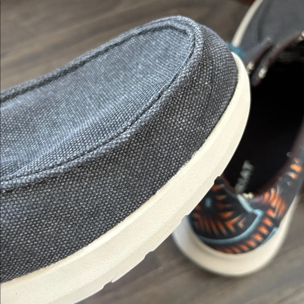 Ariat Hilo Stretch Lace Charcoal Blue/Blue Aztec,FLX Foam Sole,cushioned insole